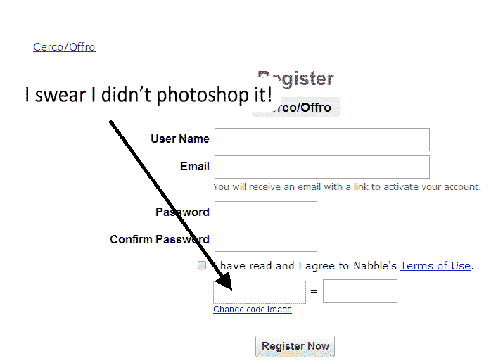 Where's my captcha code?